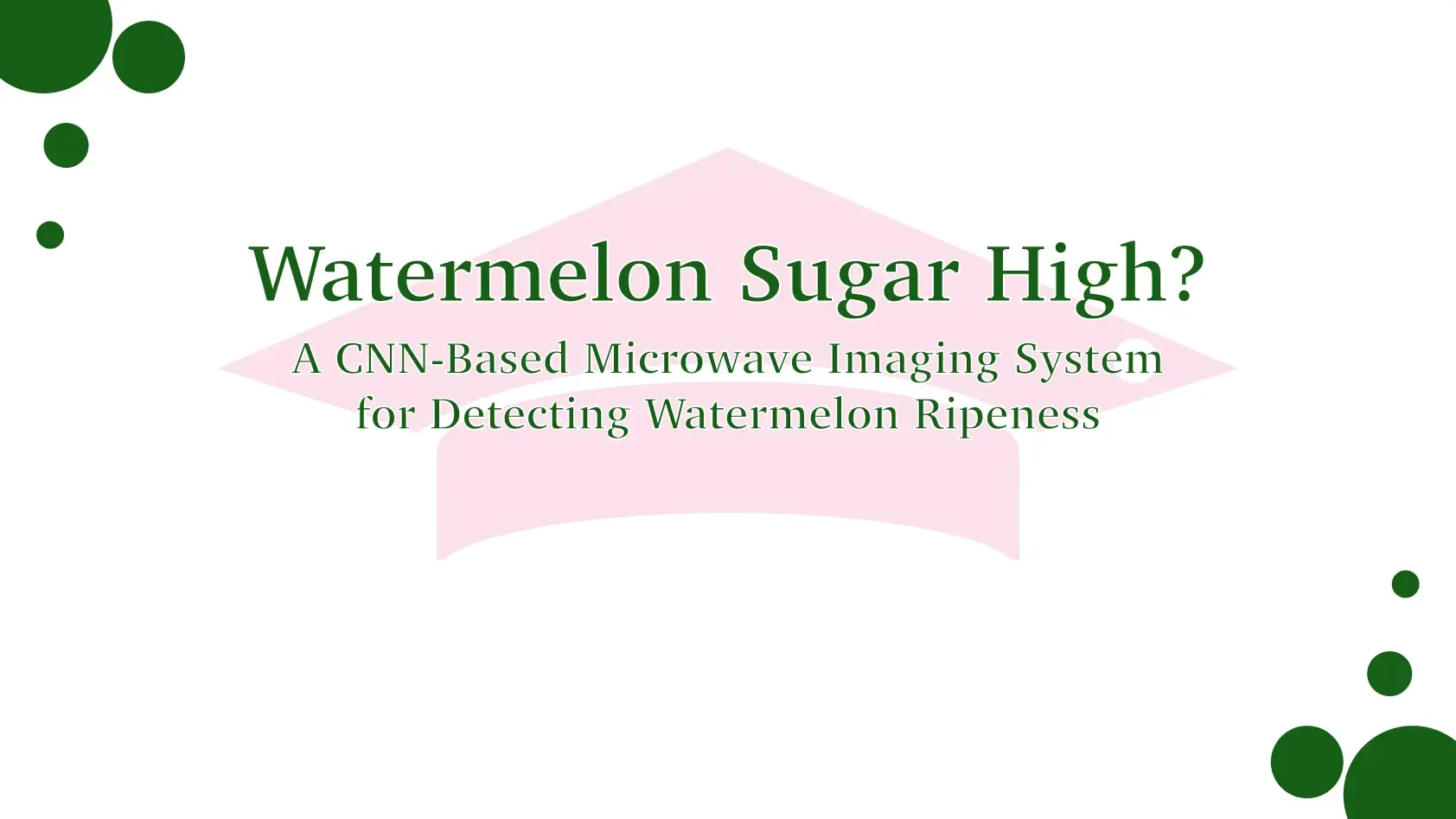 A vibrant title slide title "Watermelon Sugar High?"